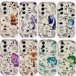 Cute Inside Out 2 3D Wave Case For Xiaomi Mi 14 12 12T 11 Lite Poco M6 X6 X5 X4 F4 X3 M3 Pro 4G 5G Soft Silicone Cover