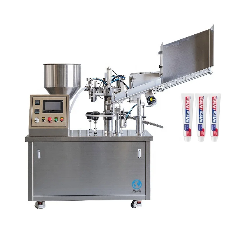 Full Automatic Tube Filling Sealing Machine Toothpaste Filling And Sealing Machine