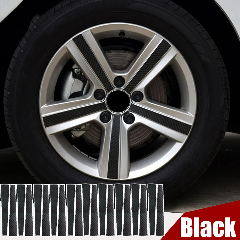 

20pcs Car Wheel Decorative Sticker Car Hub Decal Strip Car Scratch Protection Film Auto Accessories for VW Volkswagen Golf 7