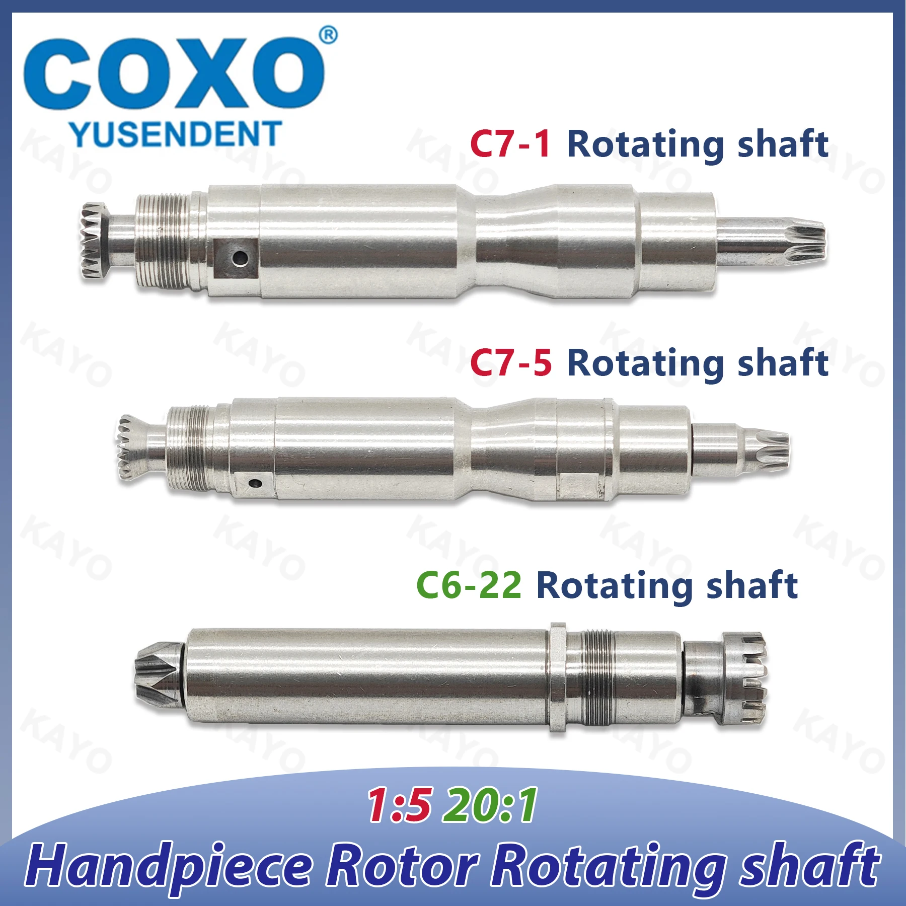 COXO Dental Drive Shaft Rotating Shaft Handpiece Rotor Original Shaft For C7-1 C7-5 C6-22 Handpiece Accessories