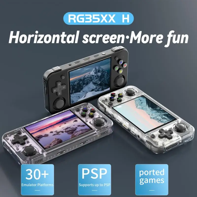Anbernic RG35XX H Retro Handheld Game Console 3.5-inch IPS Screen 3300mAh HDMI TV Out Simulator Portable Gaming Player Kids Gift