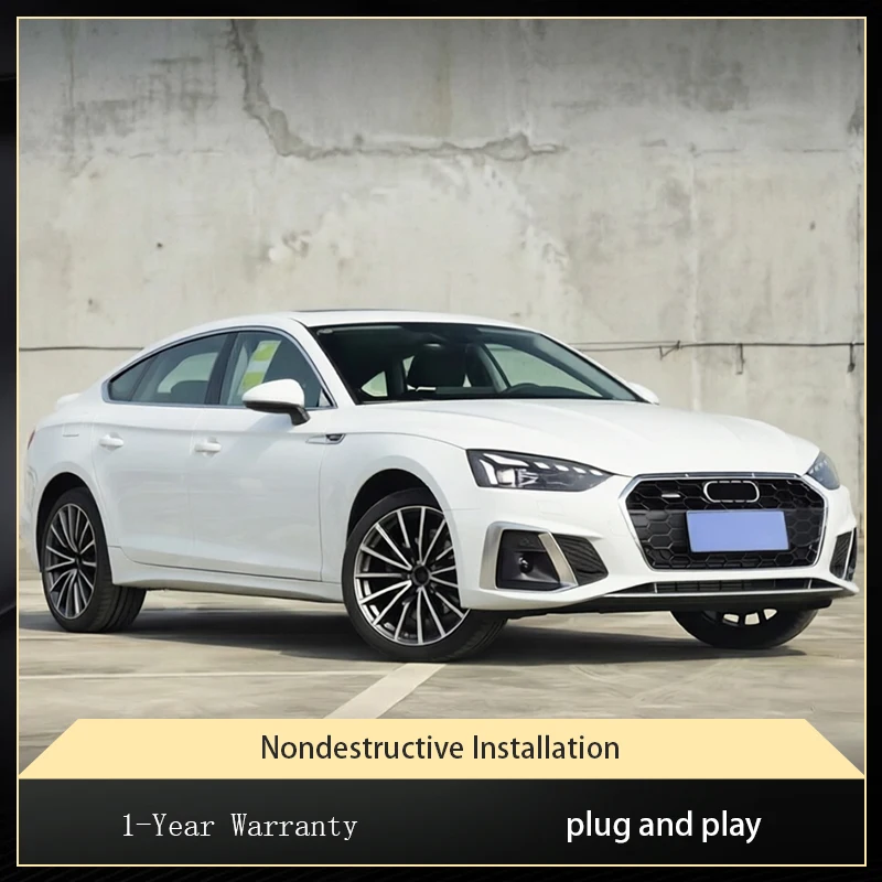 Car Styling For Audi A5 2021-2024  Front Lamp DRL Headlight Turn Signal Highlight Full LED Bulbs Projector Lens Auto Tools
