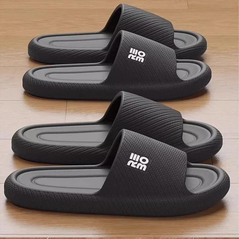 Summer Fashion Slippers Men Shoes Comfortable Slippers For Men Home Flat Sandals Flip Flops Couples Bathroom Indoor Slides