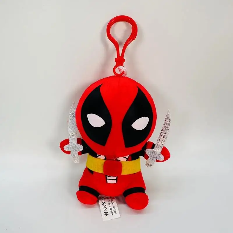 Marvel filme deadpool boneca de pelúcia noite dormir brinquedo boneca saco escolar pingente dos desenhos animados anime presente para crianças