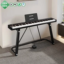 88 Key Portable Digital Piano Keyboard French Dream Sound Source HIFI 3D Stereo Speakers MIDI USB Electric Piano Sustain Pedal