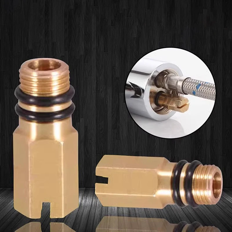 

1/5pcs Faucet Inlet Plug M10 Hot Cold Water Faucet Inlet Plug Kitchen Fixture Flexible Pipe End Cap