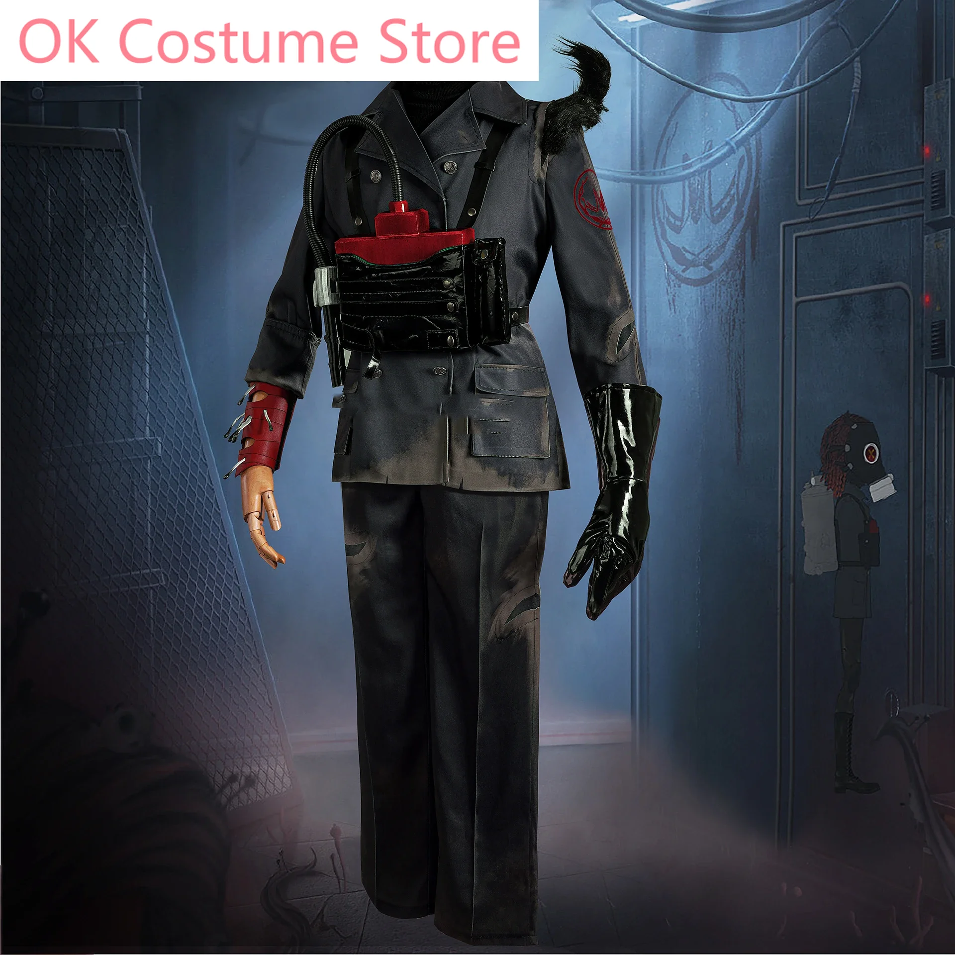 Identity V Luchino Diruse Emergency Fransportation Fashion Game Suit Cosplay Costume Halloween Party Role Play Outfit