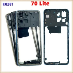 Middle Frame Housing Bezel For Honor 70 Lite Back Faceplate Front Frame Chassis + Side Buttons Smartphone Repair Parts