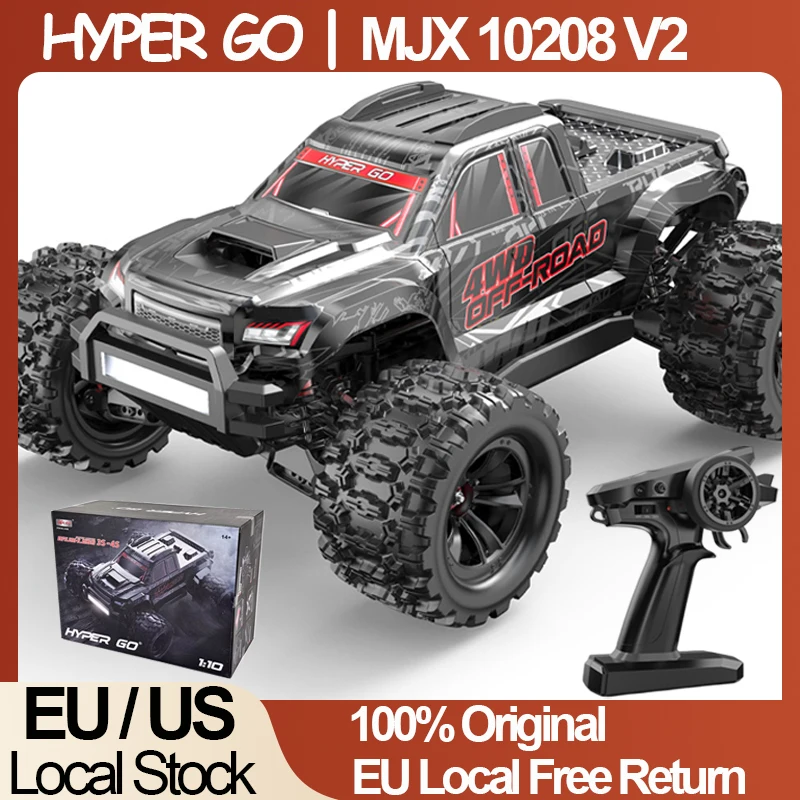 

HYPER Go MJX 10208 V2 1/10 Радиоуправляемая машина Бесщеточный 60 км/ч 80 км/ч 2,4G Гоночный автомобиль с дистанционным управлением Внедорожный дрифт Monster Truck RC Игрушки