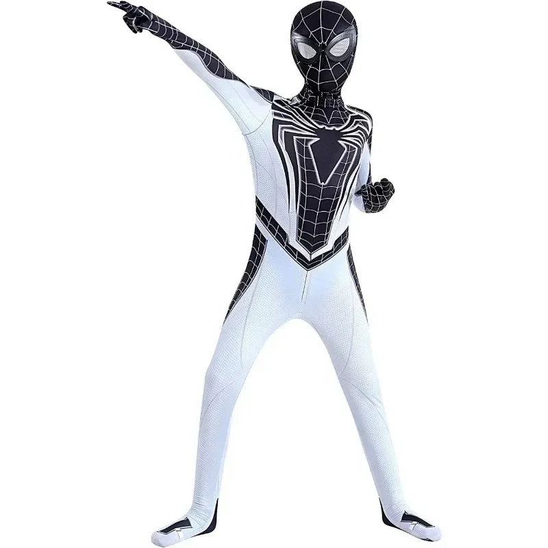 Costume da supereroe Body per bambini Spandex Zentai Halloween Cosplay Tuta stile 3D