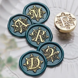 A-Z Sealing Wax For Stamp Head Letter Retro Seal Kit Stamps Logo For Scrapbooking Surgut Print Set Wedding Craft Soaps Stamps
