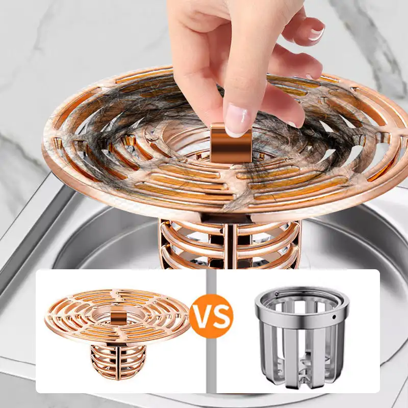 Deodorante a nucleo di scarico a pavimento a prova di odore e insetto magnetico a chiusura automatica Anti-odore senza odore bagno wc scarico doccia fogna