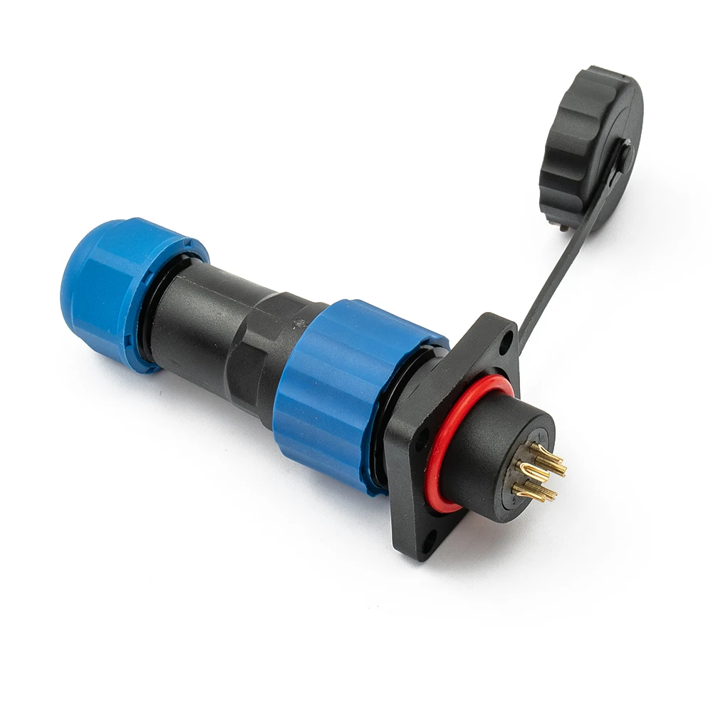 Socket IP68 Square Connector Designed for Wire to Wire Connections 2 9 Pin Waterproof Circular Connector SP16 Square