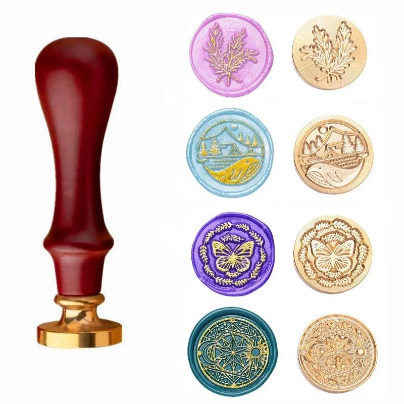 1Pcs Wax Seal Whale Sealing Stamp Head with Handle for Scrapbooking Cards Envelopes Wedding Invitations Gift Packaging