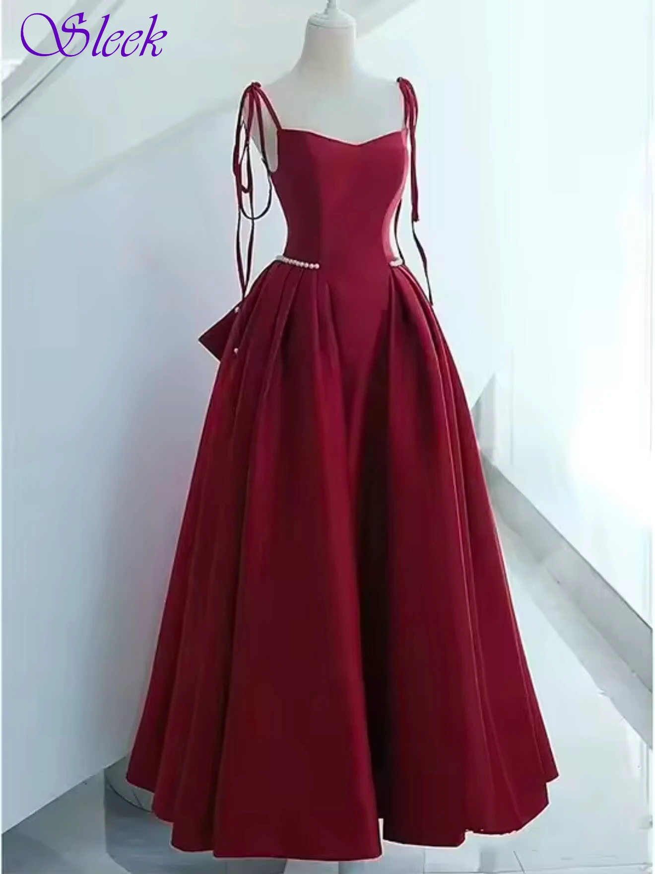 

Customized A-Line Spaghetti Straps Elegant Formal Evening Dress Temperament High Quality Celebrity Gowns Delicate Party Dress