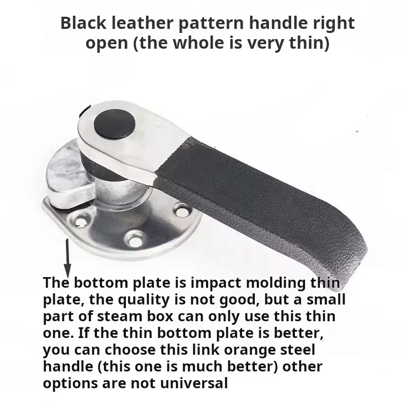 Oven Door Handle Rotating Compression Handle Solid Zinc Alloy Baking Oven Handle Stainless Steel Steam Oven Handle Hardware