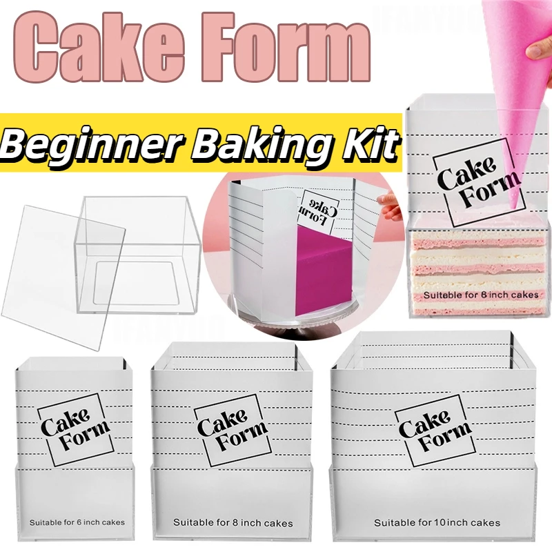 

Beginner Baking Kit Frozen Cream & Chocolate Mold Cake Decorating Tools Non-Stick Fondant Shapers Candy Molds for Dessert Making