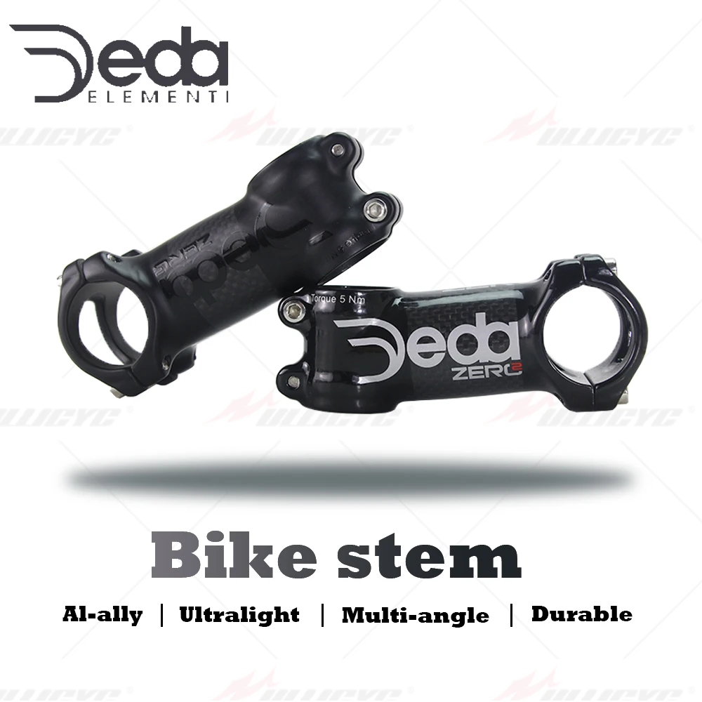 

Official Deda Zero Bicycle Stem 2 Gloss White/Matte Black Alloy Carbon Road MTB 6/17 Degree Handlebar Stem Cycling Accessories