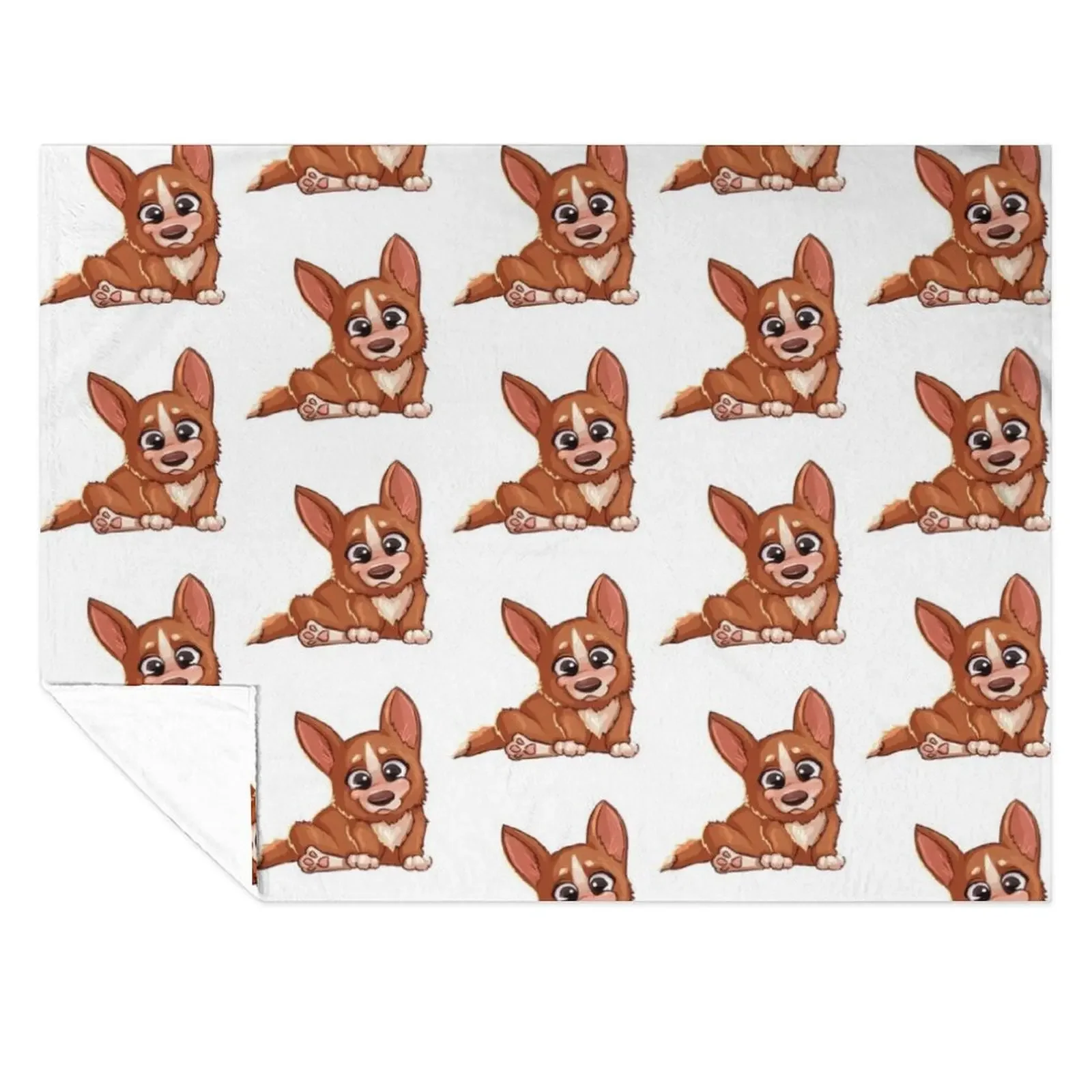 

Cute funny corgi Throw Blanket For Decorative Sofa Hair blankets ands Bed covers Blankets
