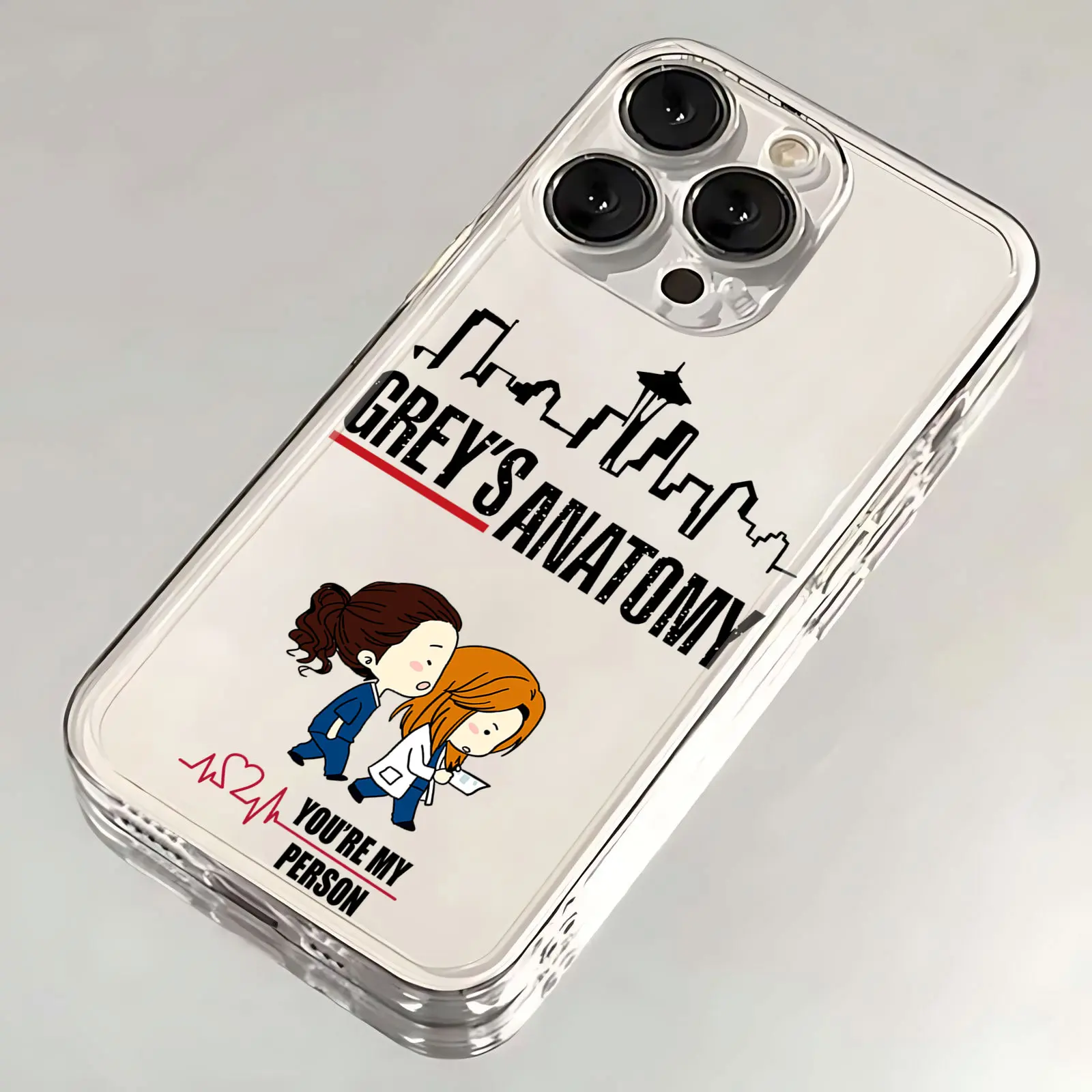 Caixa de telefone de Greys Anatomy Doctor, capa de TPU macia clara, apto para Samsung S24, S23, S22, S21, S20, S10, FE, Note20, Note10 Plus, Ultra Lite 5G