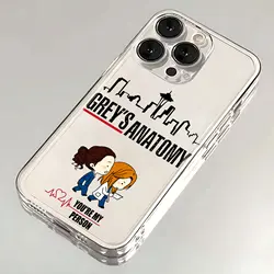Greys Anatomy Doctor Clear Case For Samsung A73 A72 A71 A55 A52 A51 A50 A35 A33 A32 A31 A30 A24 A23 A22 A13 A12 A05 5G Cover
