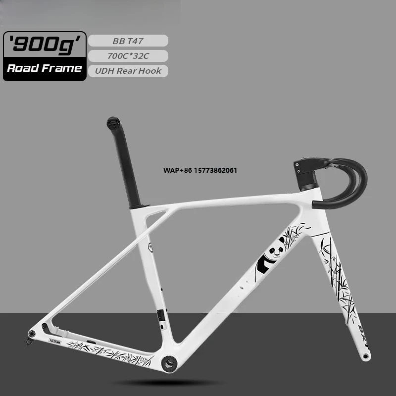 

EVO-155 Рама шоссейного велосипеда Дисковый тормоз из углеродного волокна T47 700C * 32C Di2 Внутренняя прокладка кабеля Суперлегкая гоночная дорожная рама