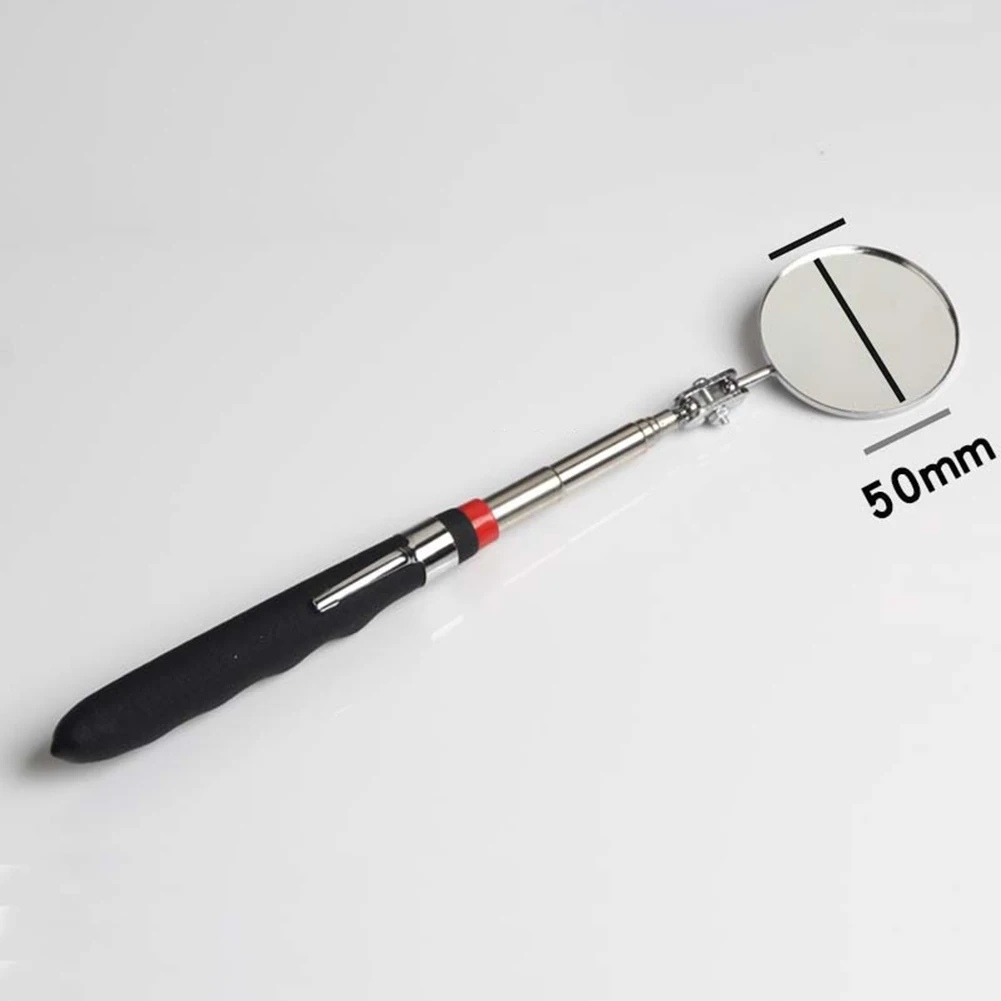 Juego de herramientas de reparación mecánica, lente de detección telescópica automotriz ajustable, Espejo de inspección, imán atractor, 4/5 piezas