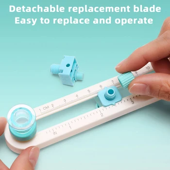 プラスチック 2-20 センチメートルサークルペーパーカッター多機能クラフト切削工具紙スクラップブッキングカードカッター家庭学習オフィス