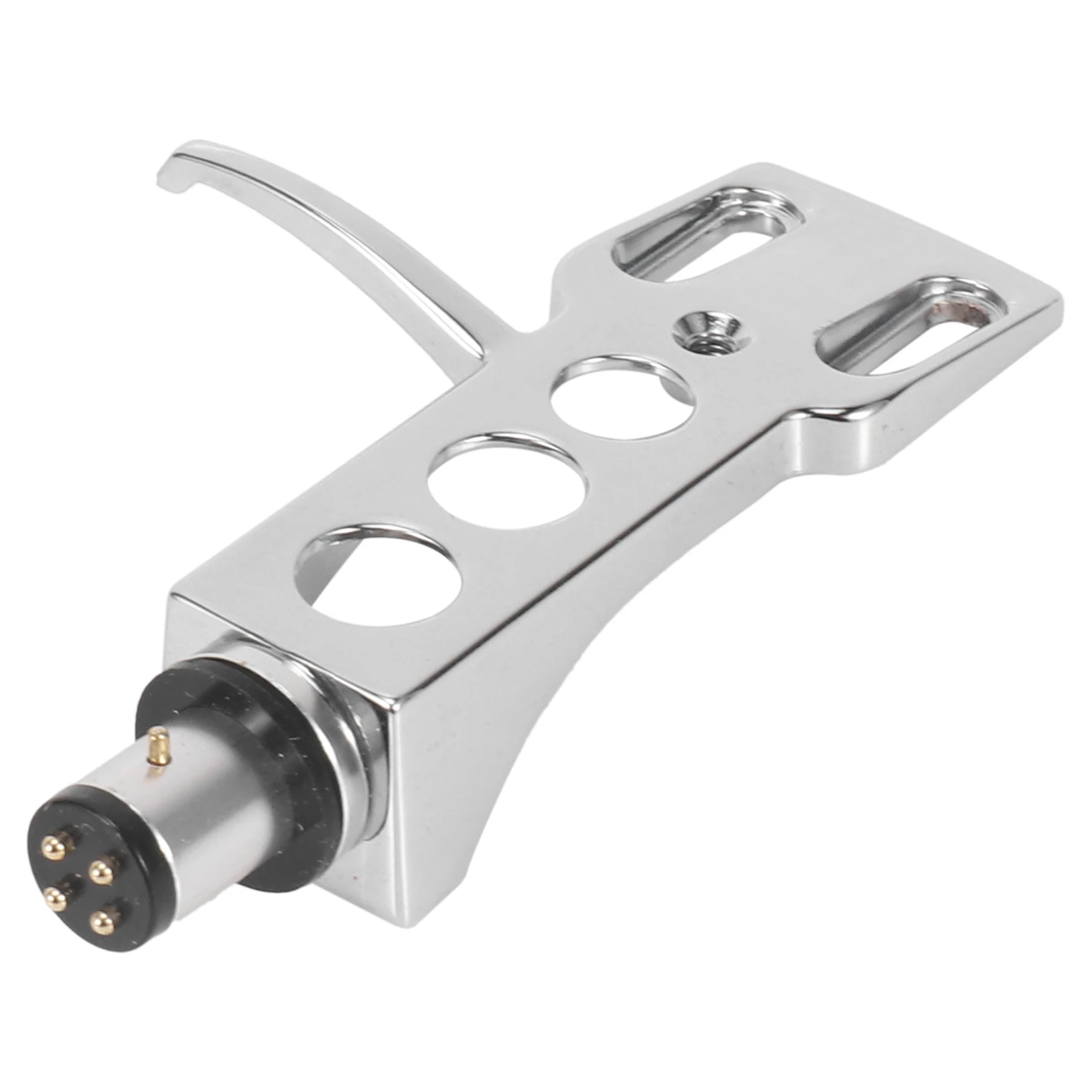 Universal LP Disc เครื่องเล่น Phono Turntable Headshell 4-Pin อลูมิเนียมอัลลอยด์ OFC Leadwires สําหรับ Direct-Drive Turntable XQ