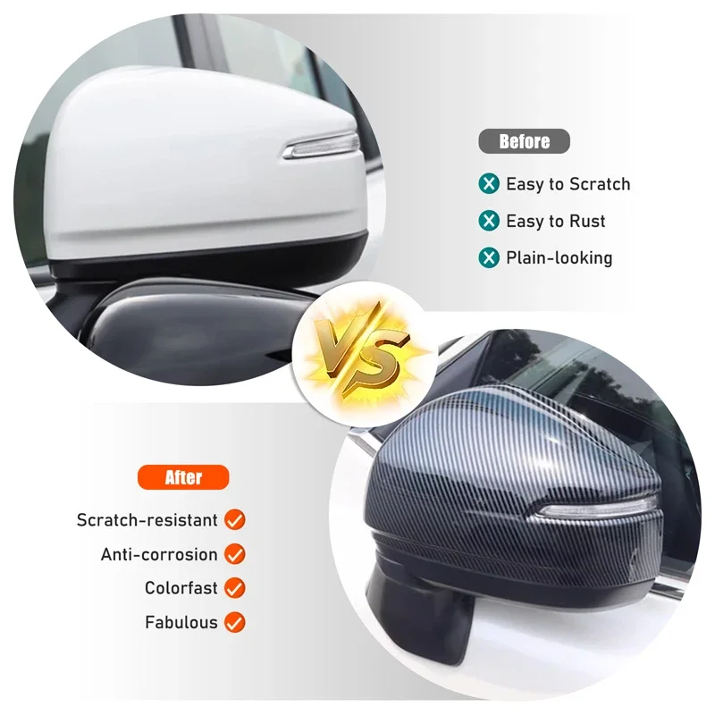 

For Toyota Land Cruiser LC300 2023+ ABS Car rearview mirror protective cover, front center grille strip Exterior accessories