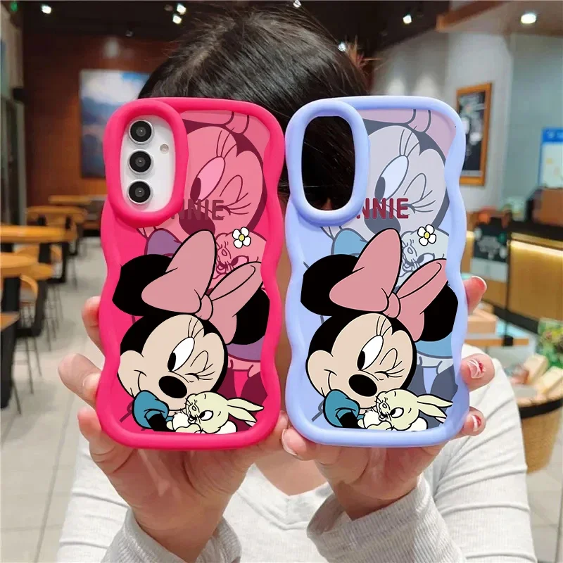 ديزني لطيف ميكي ميني حافظة لسامسونج غالاكسي A16 A15 A06 A05 A05S A35 A54 A52 A53 A34 A33 A73 A55 A36 5G A23 A24 4G غطاء #2