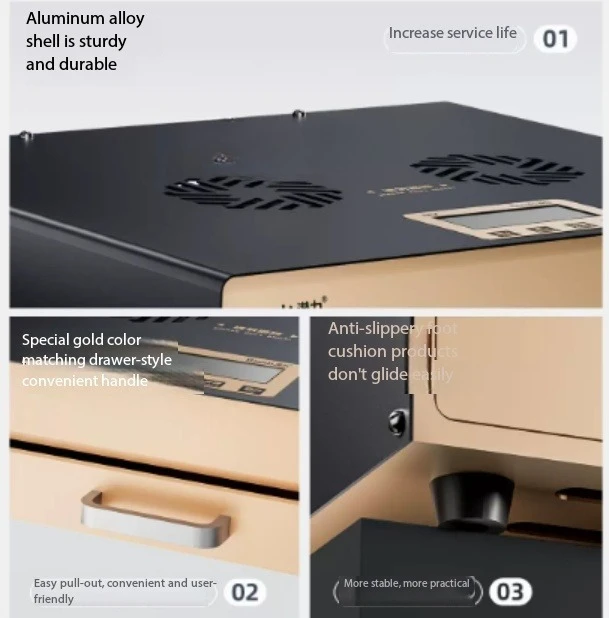 UVX24 UV Curing Lamp Dual Wavelength Light Wrinkle Free 16 Inch for Phone OCA Screen Curved LCD Lamination Glue Curing