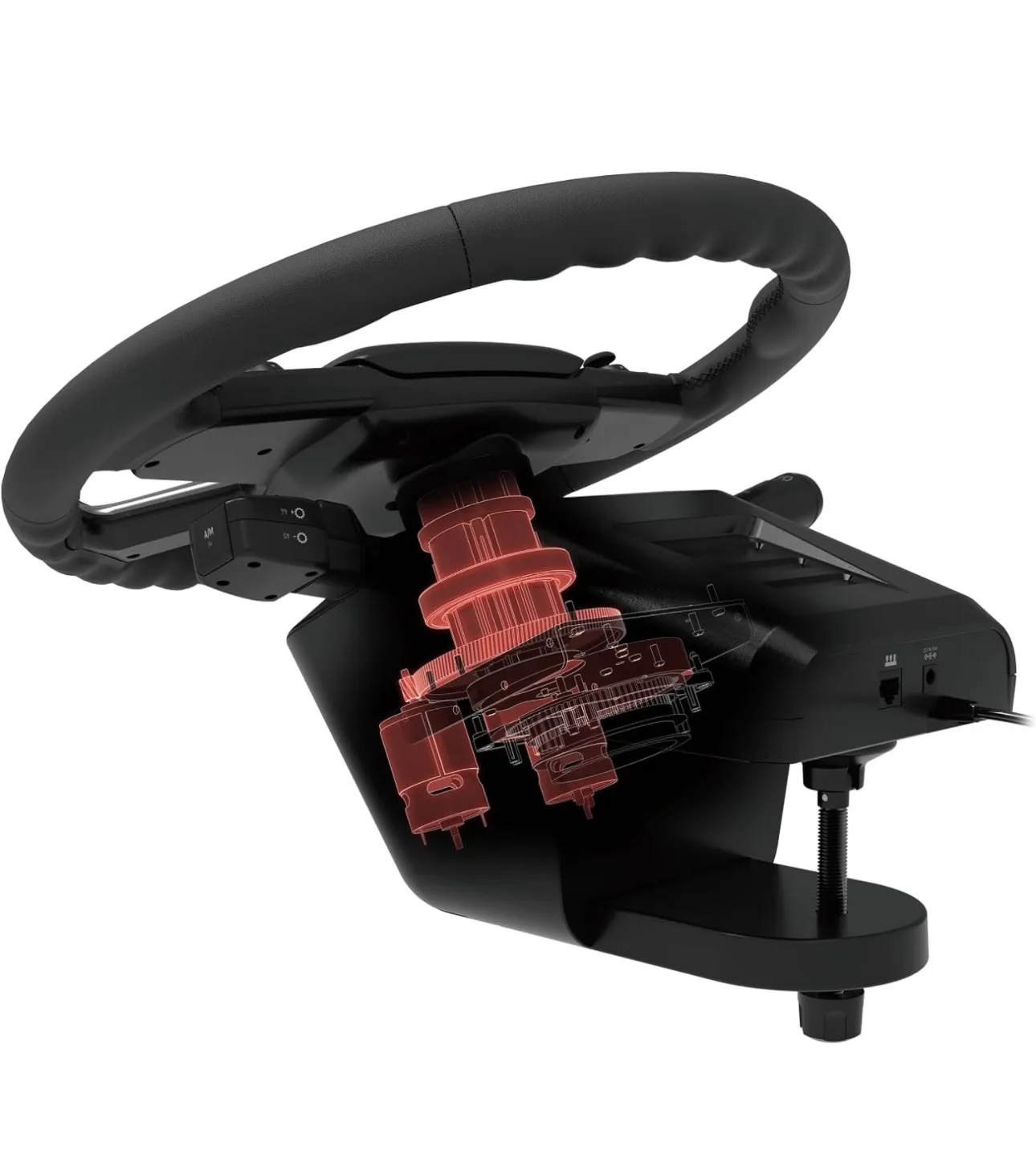 Force Feedback Steering Wheel for Truck Simulator PC Gaming Racing Simulation with Pedals