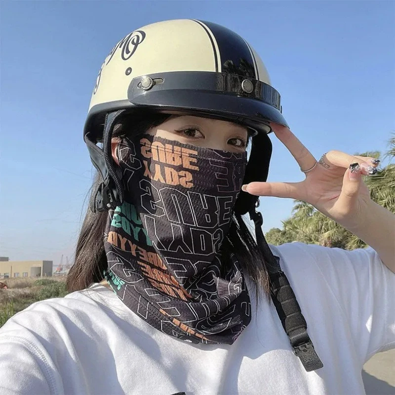 

Cycling Sunscreen Mask Face Cover Neck Scarf Outdoor Sunshade and Ear Mask High Appearance Sun protection for the face