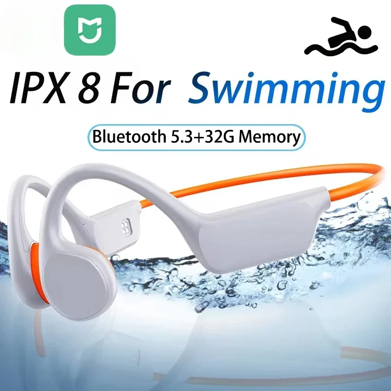 IPX8 Waterproof Conduction Headphones X7 Bluetooth 32G MP3 Swim Sport Wireless Earphone With Mic HIFI Bass Stereo