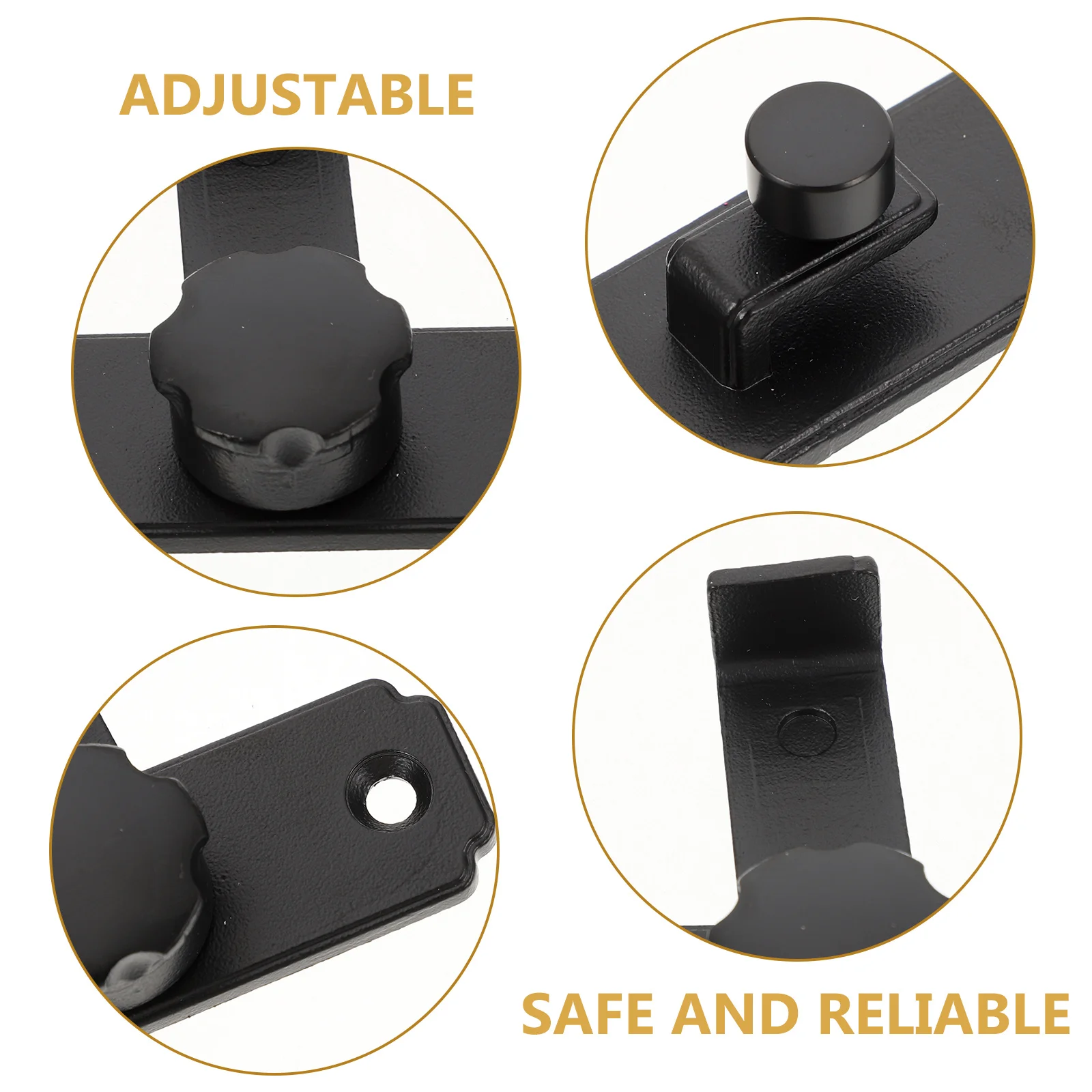 

Latch Heavy Duty Barn Door Lock 180 Degree Flipping Latch For Bathroom Garage Sliding Pocket Door Gate Wooden Fence Security