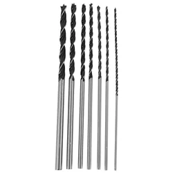 7pc X Long Wood Drill Bit Set 4mm 5mm 6mm 7mm 8mm 10mm 12mm x 300mm Brad Point
