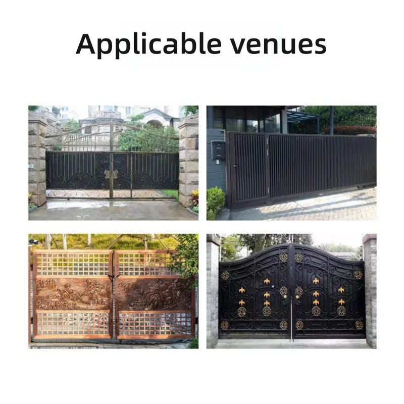 Operador elétrico de porta deslizante, abridor automático de porta deslizante, controle remoto duplo elétrico, abridor de porta de garagem compacto