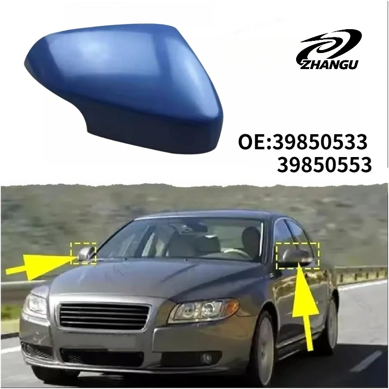 

Outer Rearview Mirror Housing Reversing Reflective Lens Shell Left Right for Volvo S40 S80 V40 39850533 39850553 Plastic Part