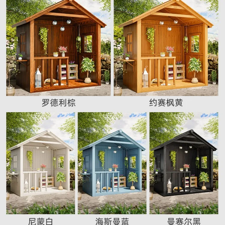 Outdoor courtyard tea room pavilion outdoor villa sun room scenic wooden house roof garden sunshade canopy small pavilion