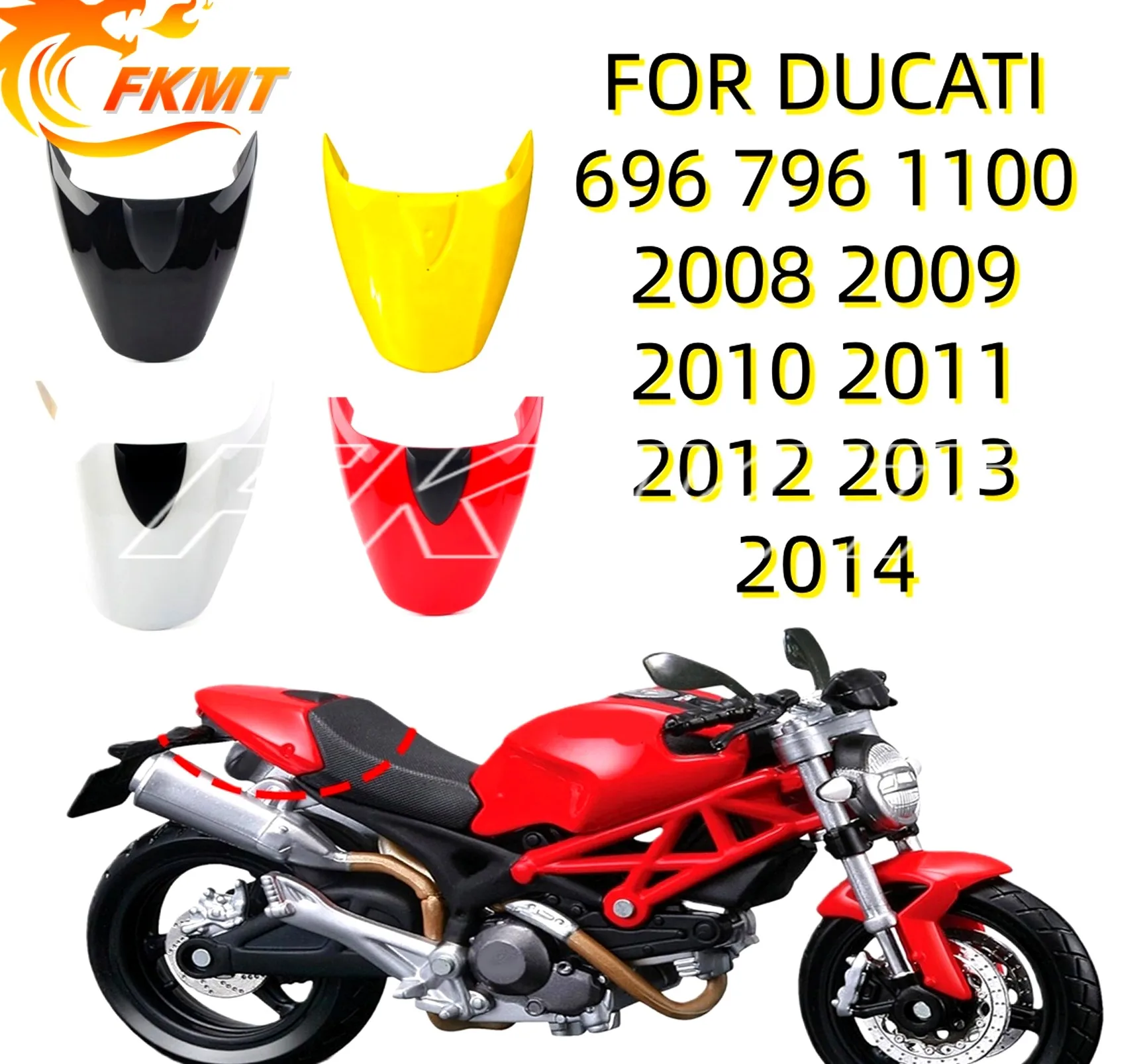 New ABS Fairing Kit - For Ducati Monster 696 796 1100 Carbon painted look Color Rear Tail Seat Solo Cover Fairing