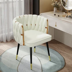 Luxury makeup chair leisure swivel Computer chair Living room Velvet Armchair Bedroom reading backrest lift stool Home furniture