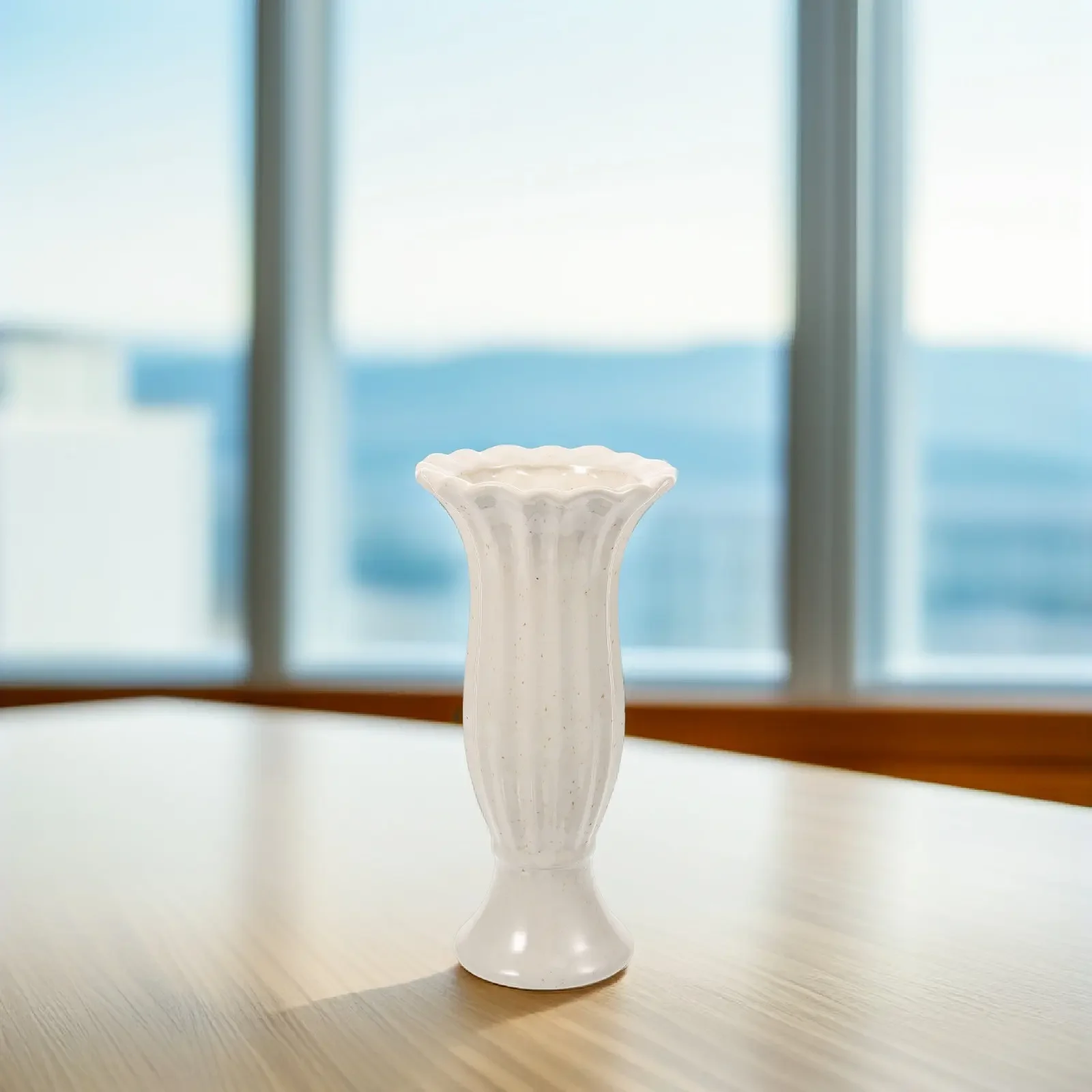 Decorative Cemetery Flower Vase for Grave Memorial Ceramic Urn Planter Outdoor Graveyard Flower Container for Remembrance