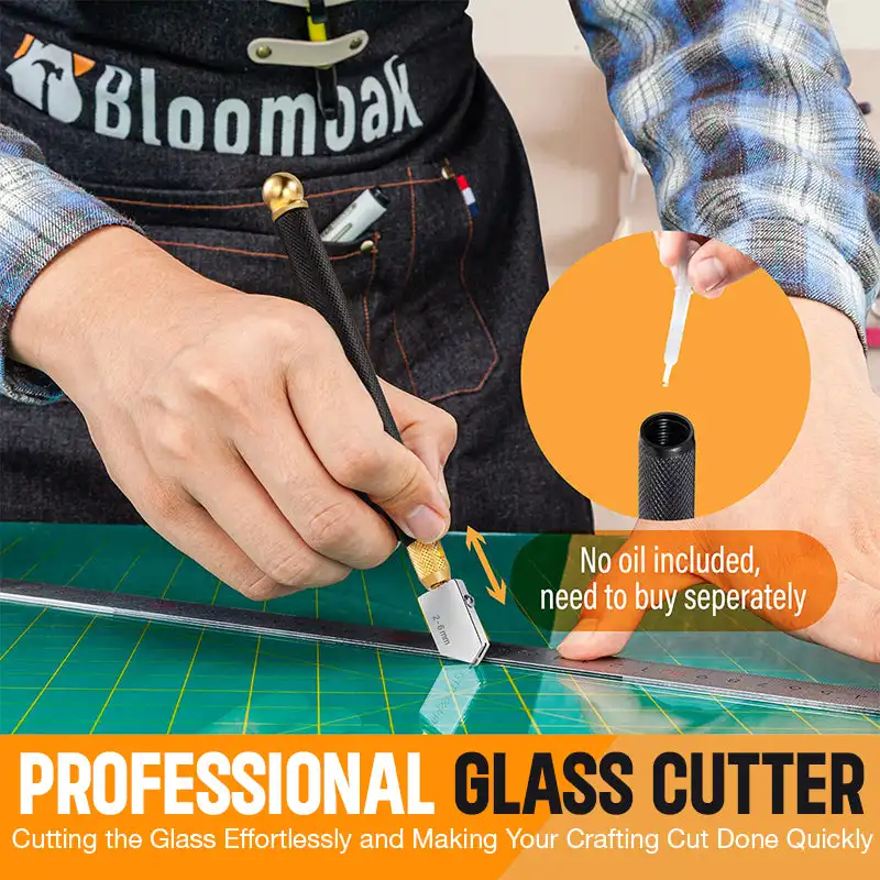 Handheld glass cutter Professional Glass Tile mirror Cutting Tools hand tool With Oil Dropper Glass Cutter Set 2-20mm