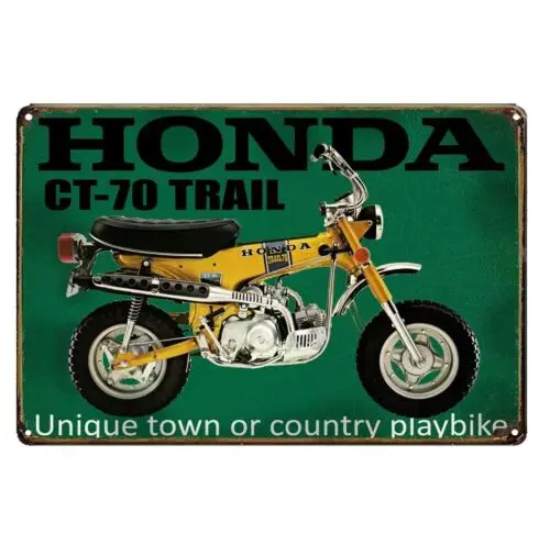 Vintage Motorcycle Metal Aluminium Poster Collectable Tin Sign  Daxx ct-70