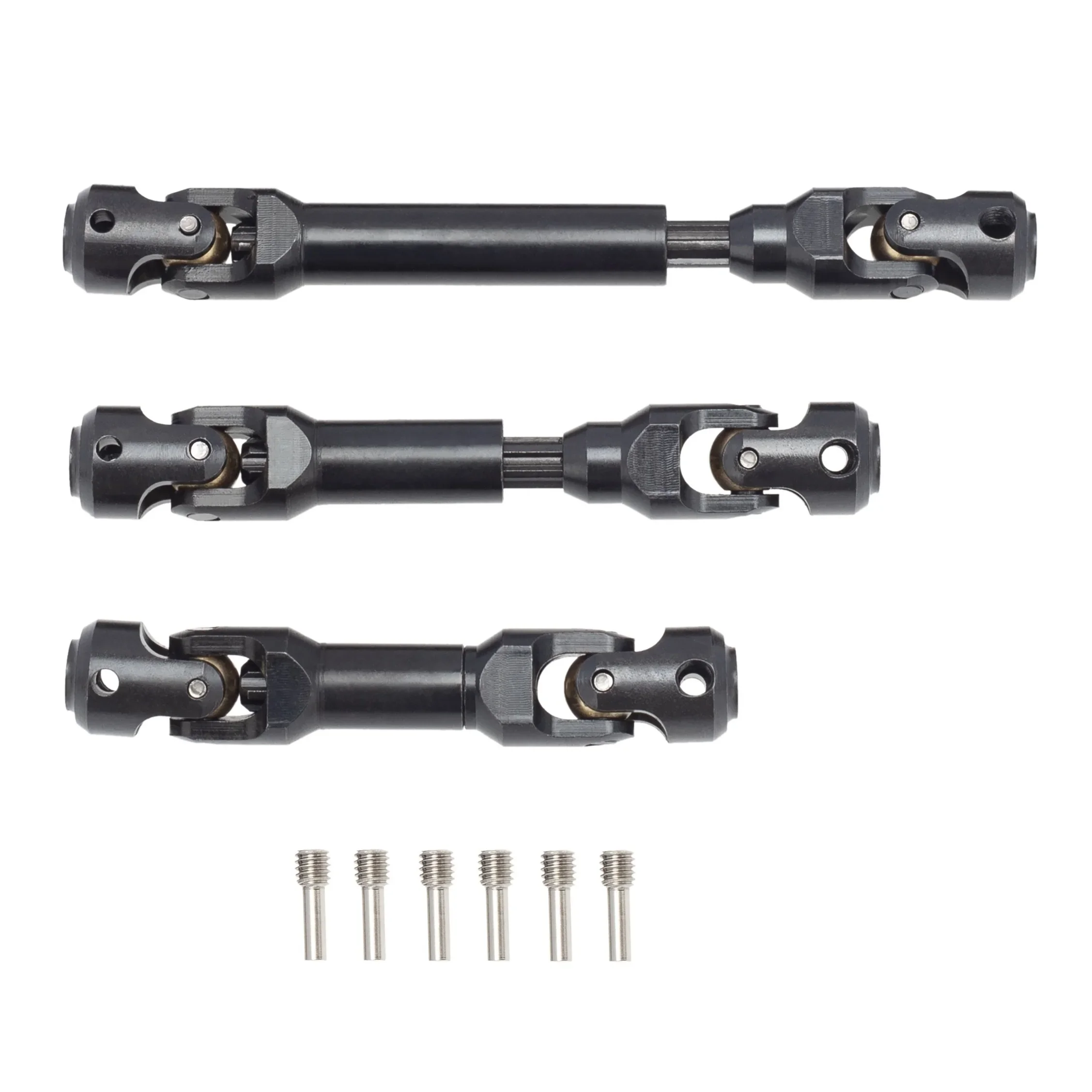 3Pcs Metal Drive Shaft CVD Driveshaft for Traxxas TRX6 TRX-6 G63 6X6 1/10 RC Crawler Car Upgrade Parts