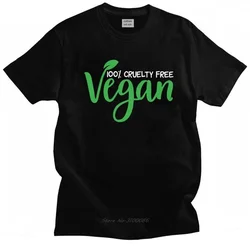 Cool Men T Shirt Vegan Nutrition Short Sleeves Soft Cotton Fashion T-shirt Round Collar Streetwear Veganism Animal Rights Tee