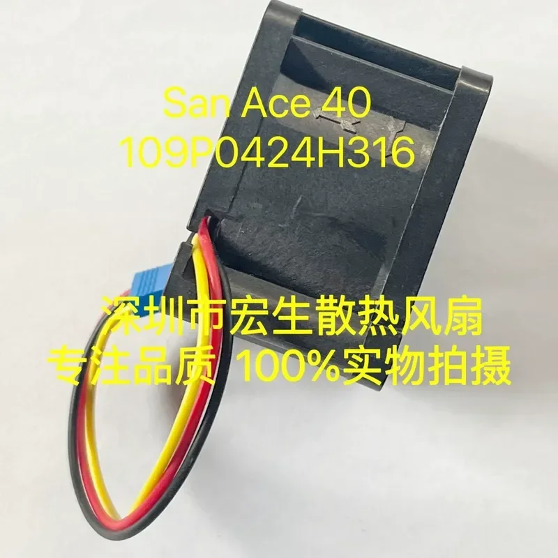 4CM Original Genuine Sanyo Fan for 4028 109P0424H316 24V 0.095A with Detection Function