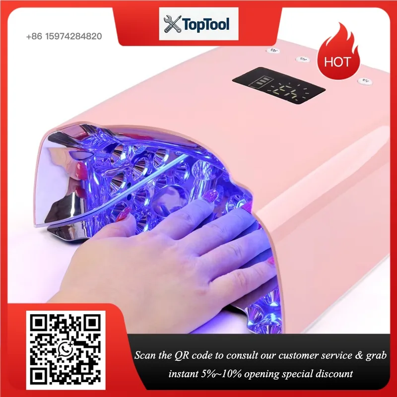 Professional Macaron Color Nail Set Kit With Uv Lamp and Drill 78 Watts Rechargeable Nail Lamps and 35000Rpm Electric Nail Drill
