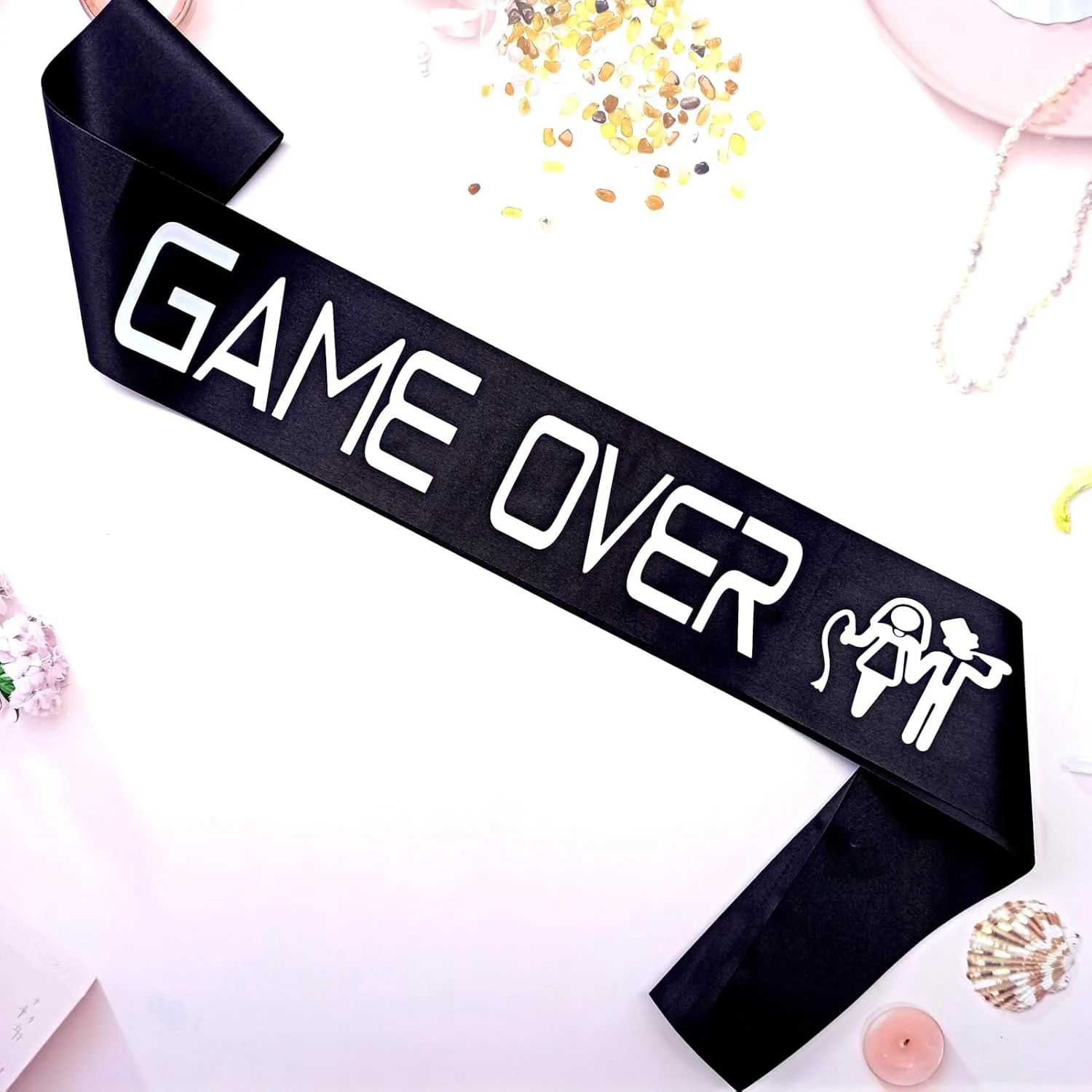 1 قطعة لعبة فوق العريس لتكون العريس وشاح القبعات لحفلات البكالوريوس لوازم هدية الزفاف المشاركة الزفاف دش الديكور صالح #4